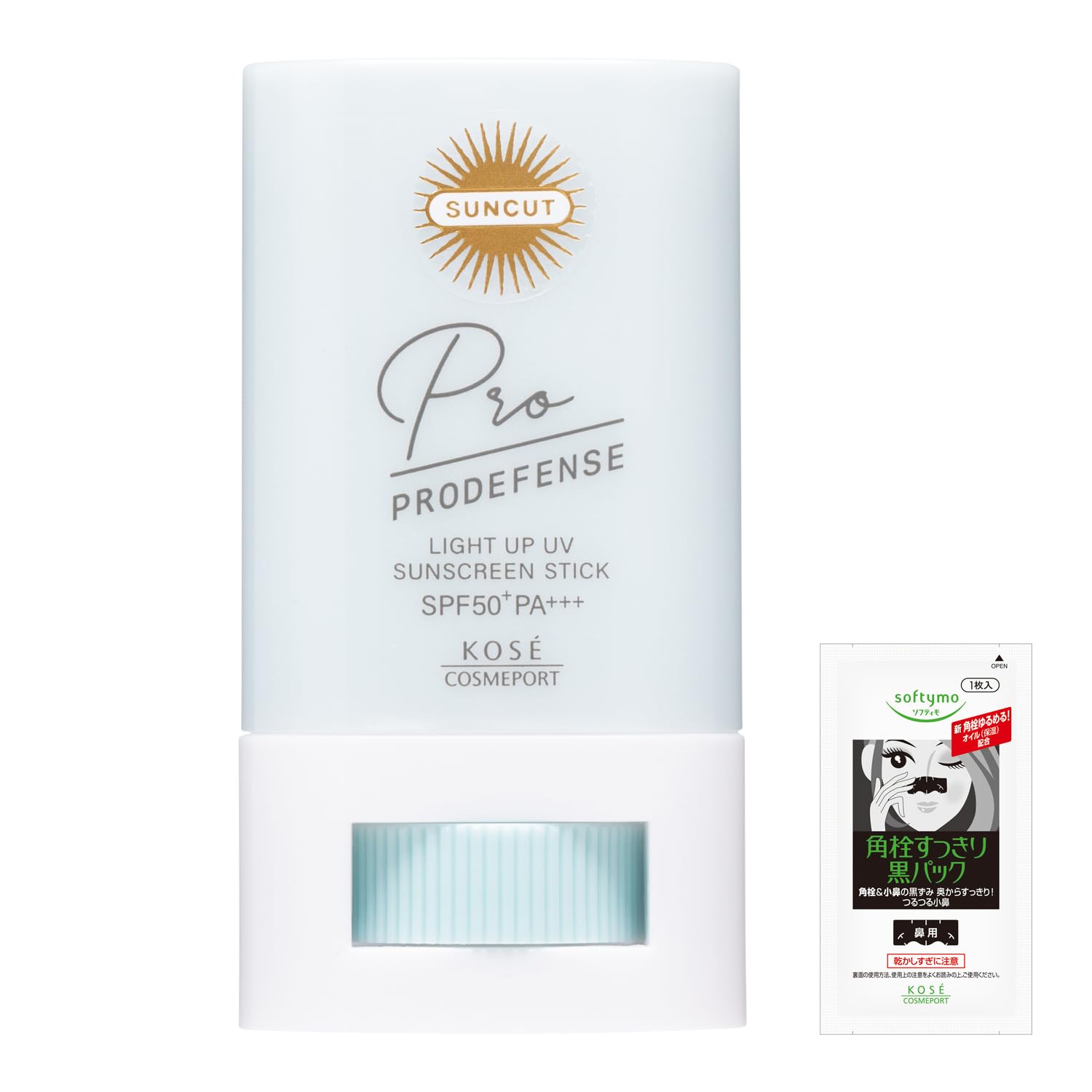 

Suncut Pro Defense Light Up Sunscreen Formulated with CICA Ceramide and Vitamin E No Added UV Bonus Included Stick, Waterproof, Colorless, SPF50+ белый