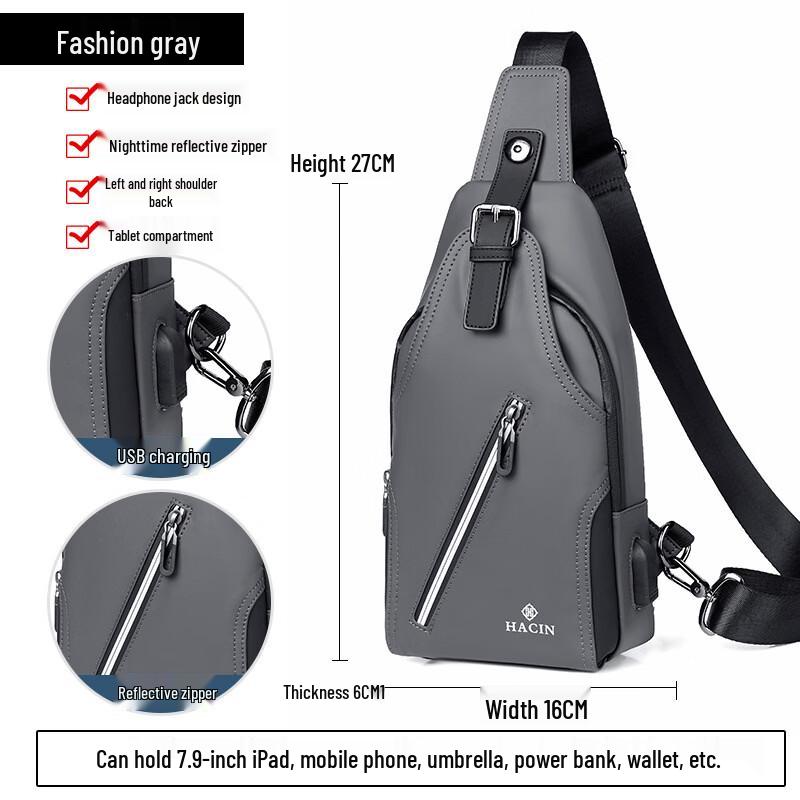 

Men s Portable Crossbody Chest Bag