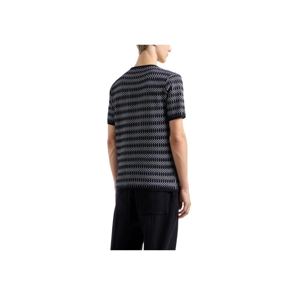 Emporio Armani Ss24 Jacquard Pattern Crew Neck Short Sleeve Sweater Men sweater Multicolor EM000510-AF122221-FB078