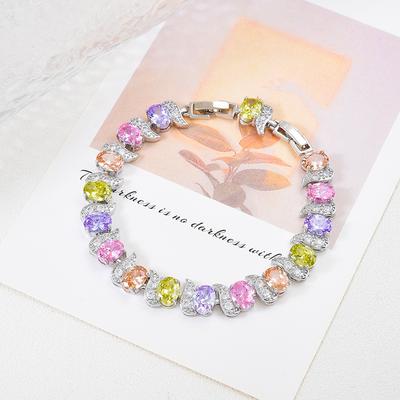 Best-selling Womens Zircon Bracelet Colorfast Fashion Live Fox Jewelry