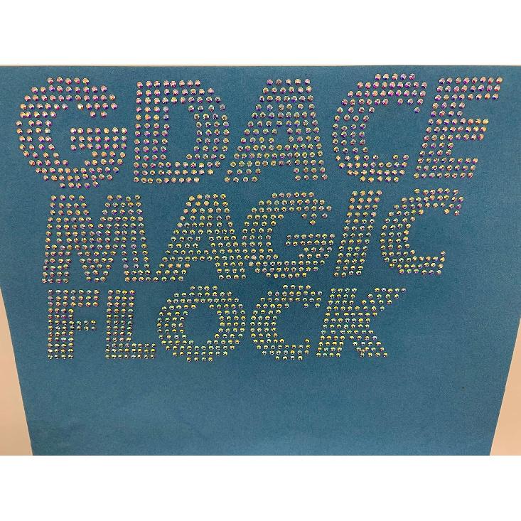 Rhinestone Template Metarial Magic Sticky Flock Self Adhesive Rhinestone Flock in Roll for Cutting Machine 12" x 4 Yards