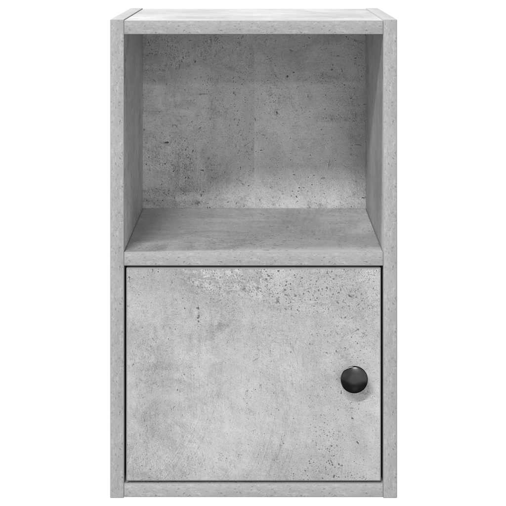 vidaXL Bücherregal Betongrau 31x24x52 cm Holzwerkstoff