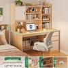 Modern Computer Desk with Bookshelf & Storage for Home, Office, Bedroom & Study Room