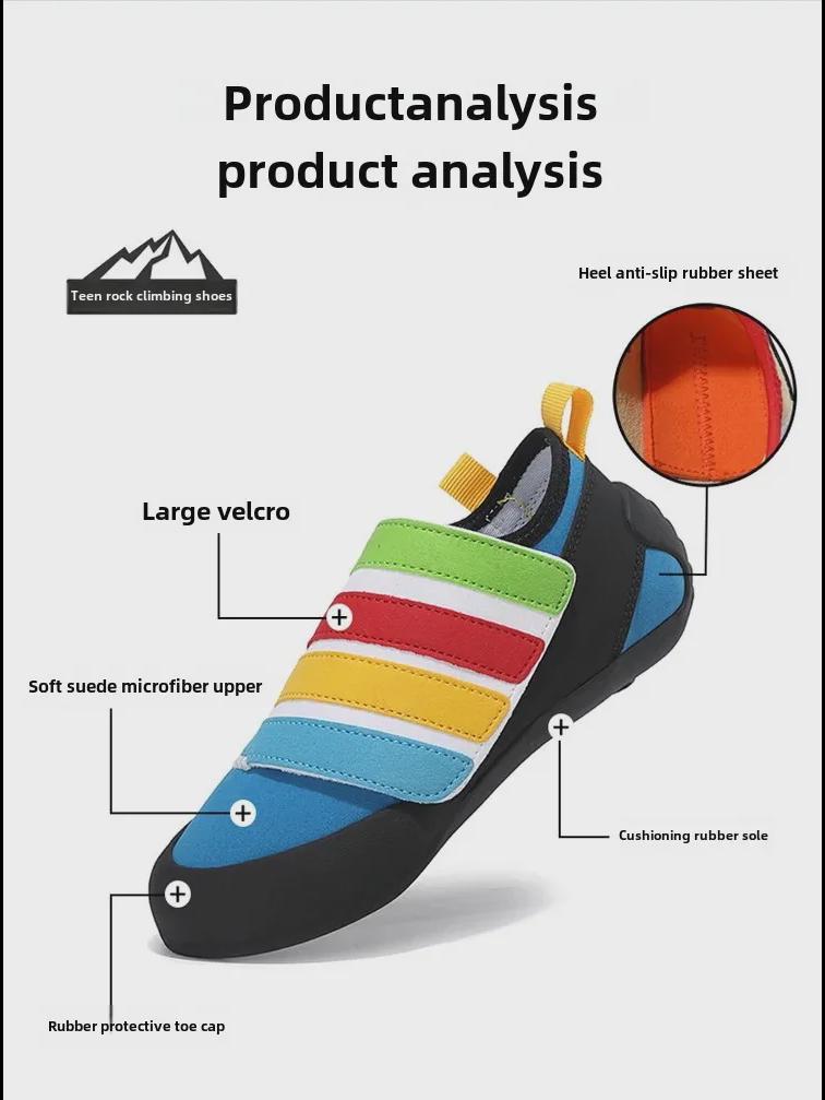 Atmungsaktive, rutschfeste Indoor-Kletterschuhe für Kinder für Anfänger