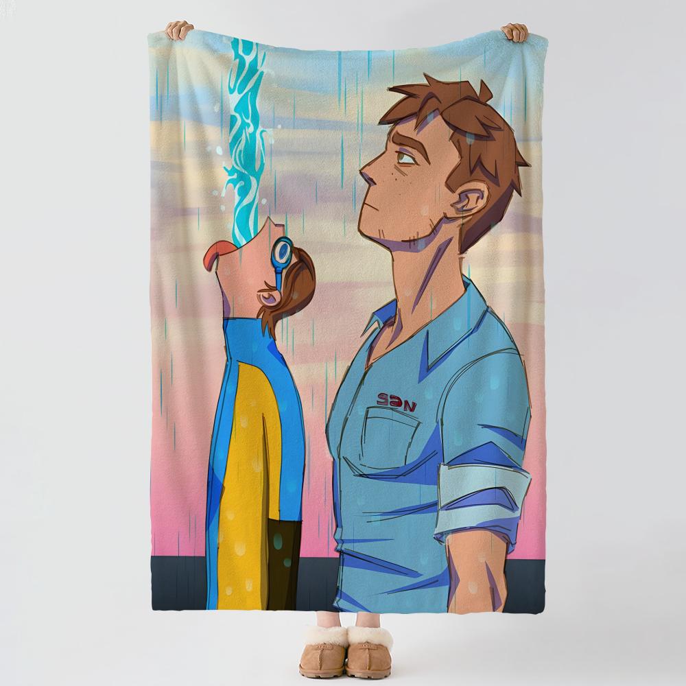 music D-Dispatch-h Throw Thick Comfort Flannel Quilt, Multi-scene Use Indoor Outdoor Daily Nap