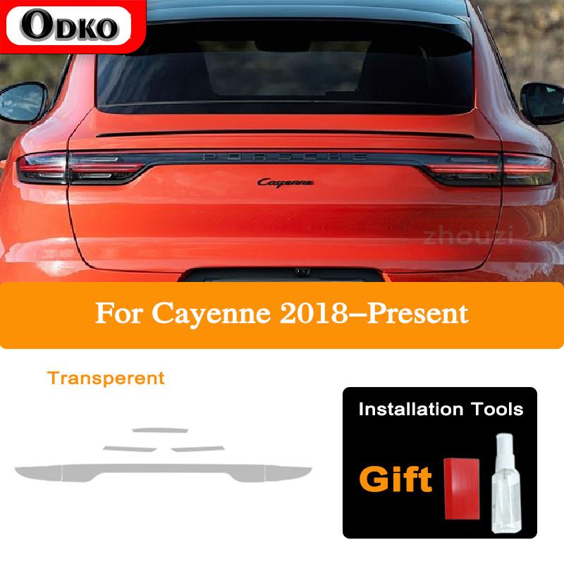 For Porsche Cayenne 2011-On 958 Car Headlight Tint Black Protective Film Taillight Transparent TPU Sticker Accessories