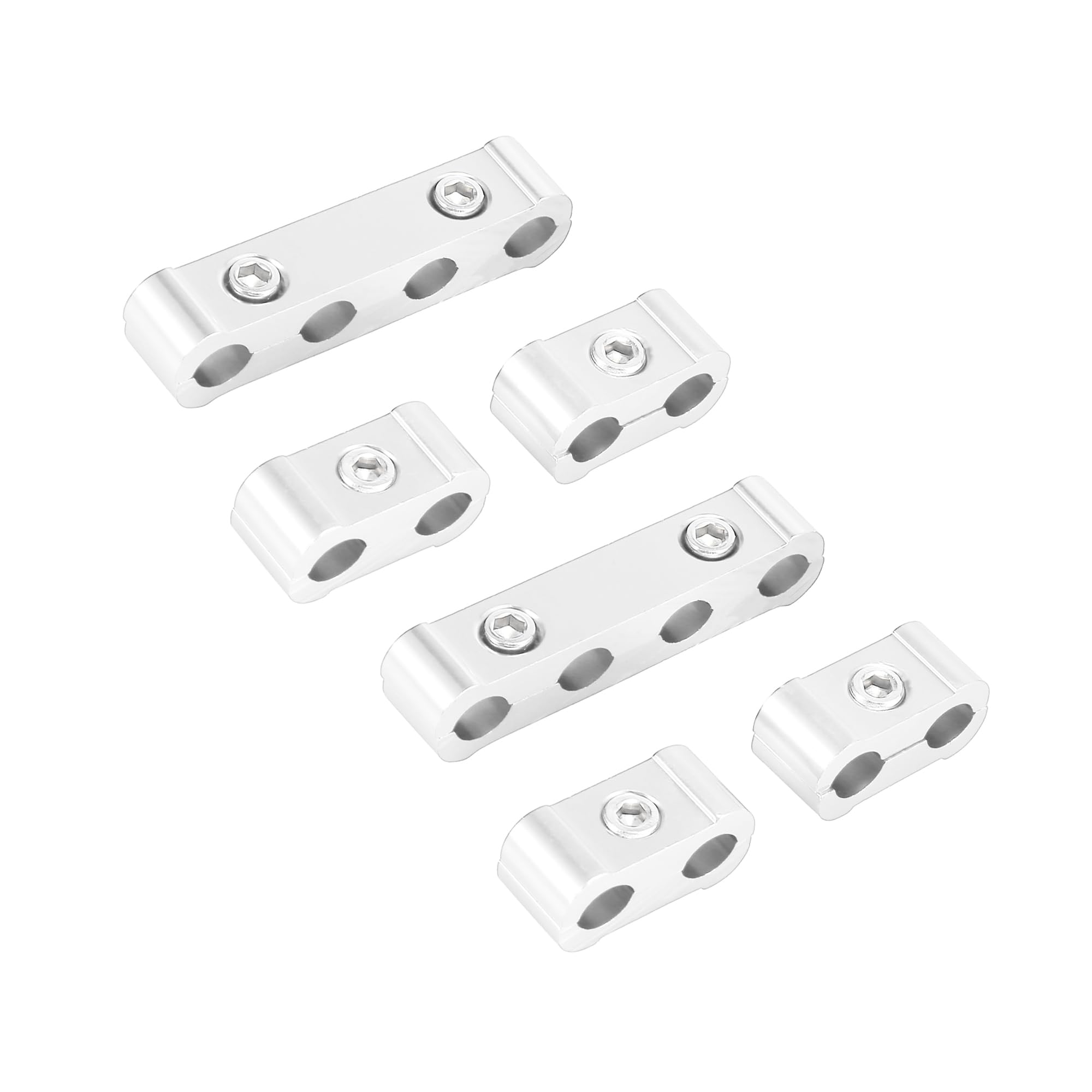 

ACROPIX Разделитель провода свечи зажигания Автомобильные аксессуары Серебряный тон - Упаковка из 2 шт.