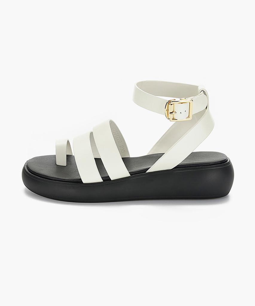 Recur Ecur Signature Chunky Platform Sandals Ivory 1222