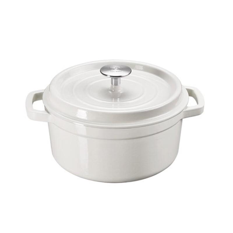 CateMaker Classic Series Enamel Double-Handled Stew Pot