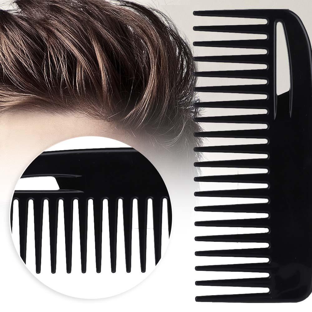 Colorful Large Wide Tooth Hair Styling Comb Anti Static Hairdressing Comb Hairstyle Tool Black