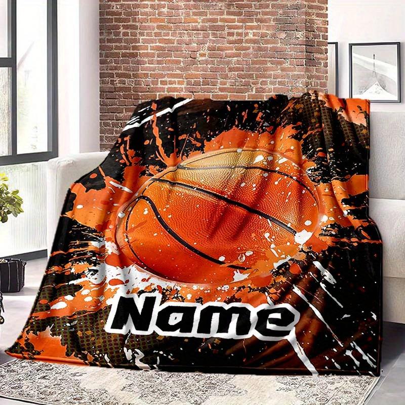 Basketball Enthusiast Customize Your Name Blanket Warm Comfortable And Soft Blankets Are Suitable For Home Lunch Break Blanket Office Sofa Sofa Gift