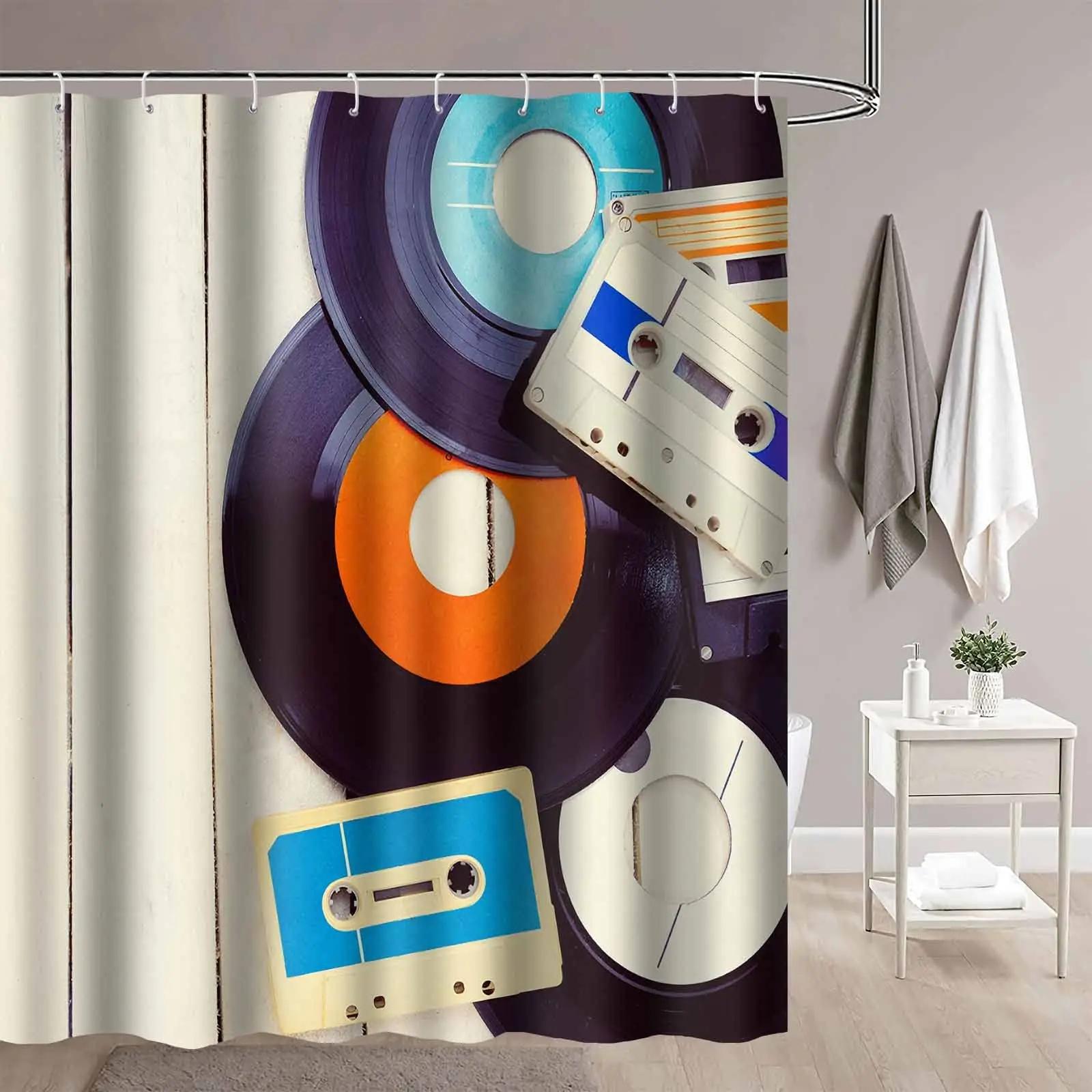 Pop vinila plates dušas aizkars Retro