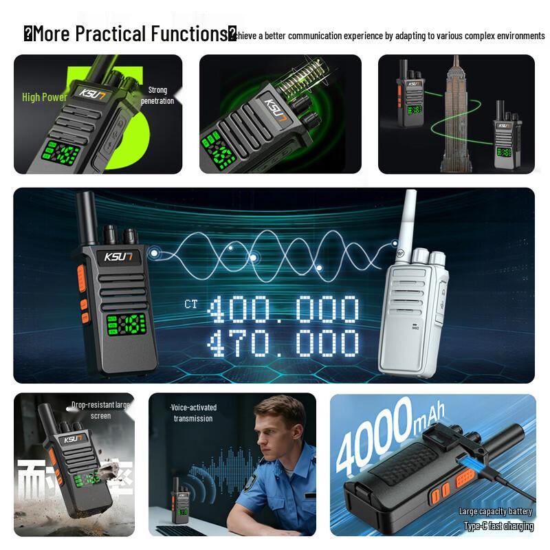 KSUN TFSI M5Plus Mini High-Power Walkie-Talkie (CN version)