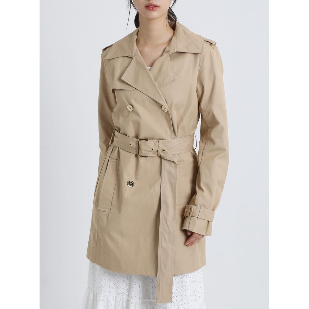 

MICHAEL KORS [Специальная цена] Классический тренч из твила JS220665JH250 Хаки