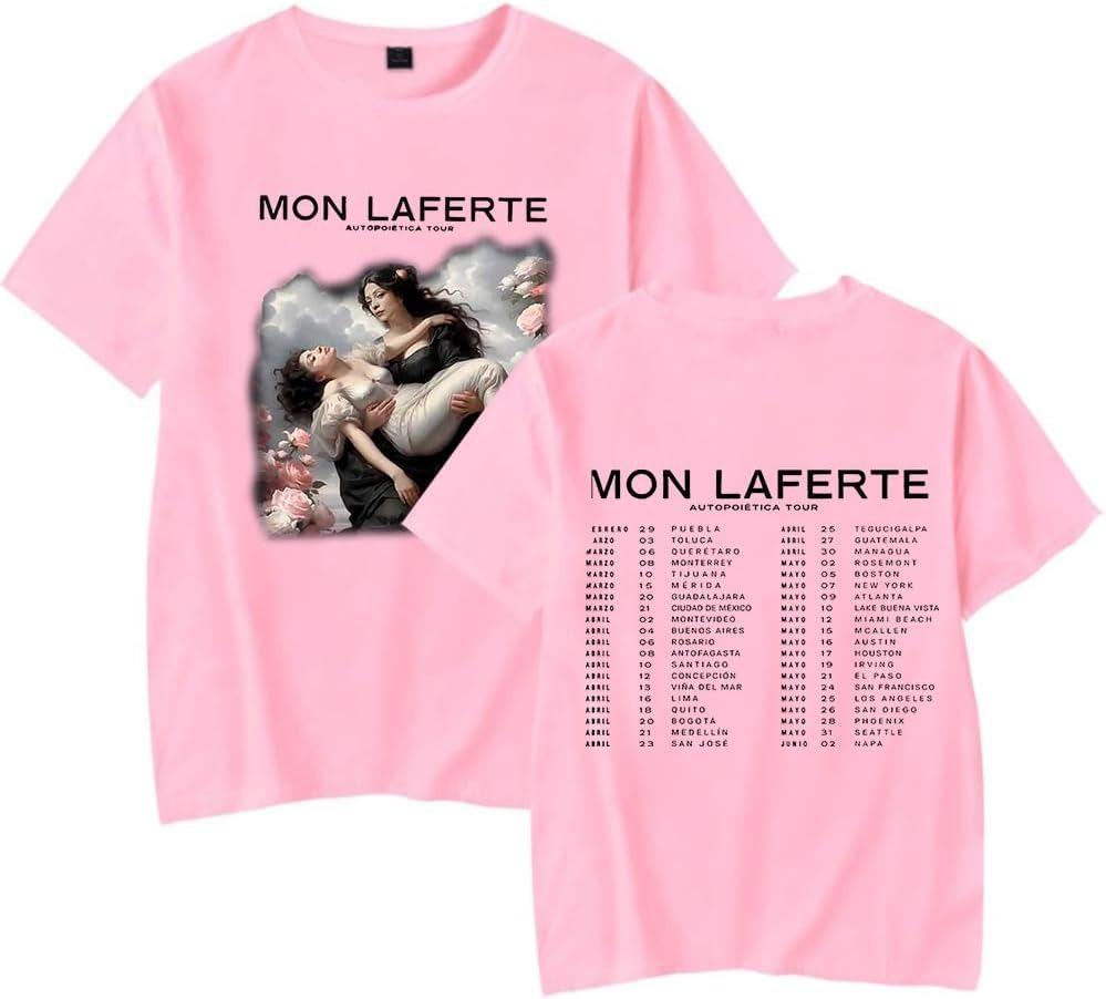 

Mon Laferte Autopoietica Tour Merch TShirt WomenUnisex Summer Cosplay Tshirt Shortsleeve Logo Tee 4XL