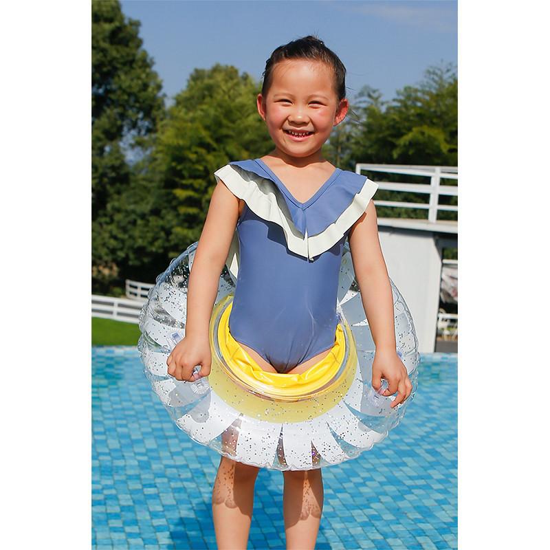 2024 New Arrival Sponge Base Ring Sunflower Thickened Underarm Swimming Ring Infant Toddler Swimming Seat Circle Eco-friendly Pvc