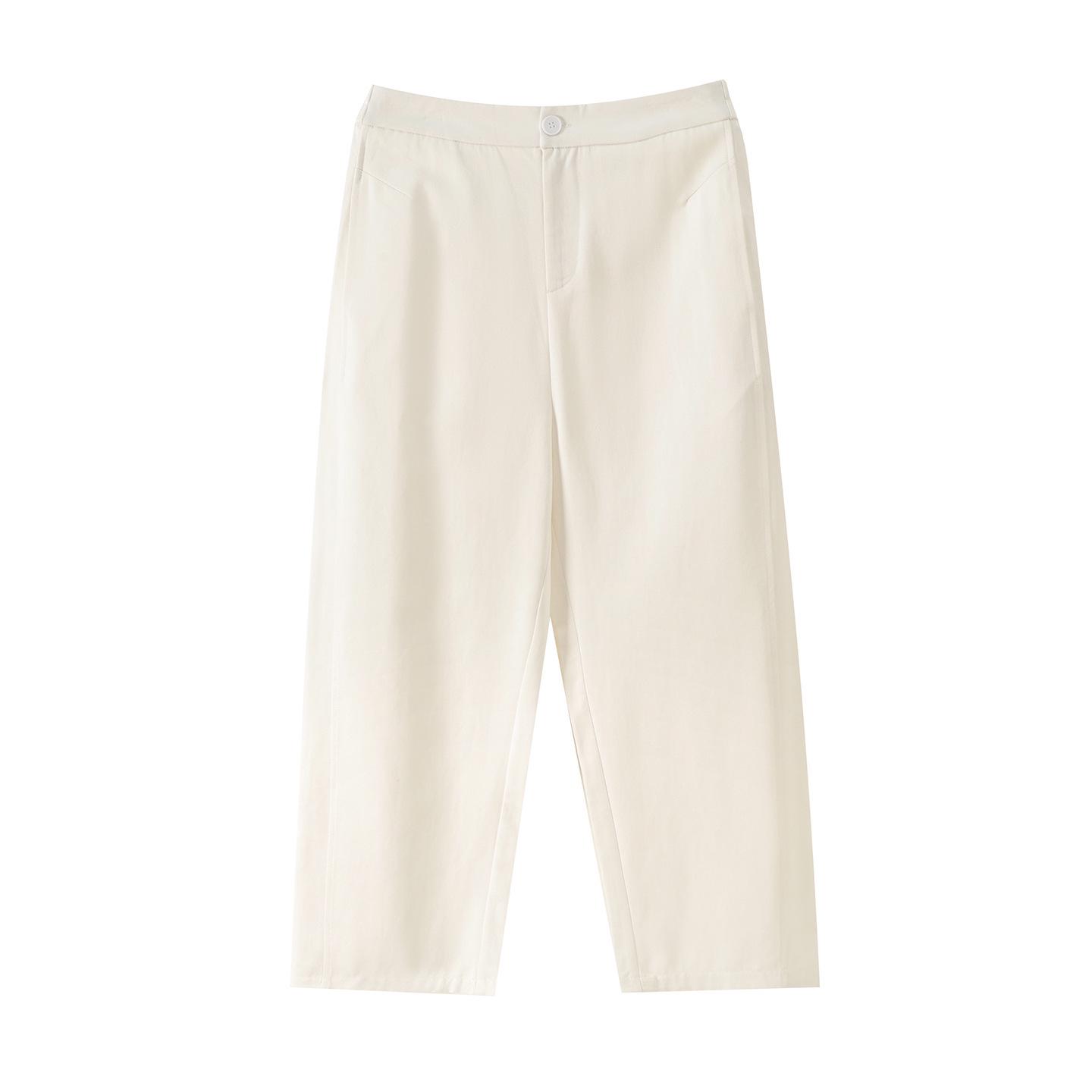 

Zhi Xuan Plus Size Women s High-Waisted Slimming Tencel Harem Pants - Spring 2026 Cropped Versatile Style (133981) 2XL (151-170 lbs) off білий колір