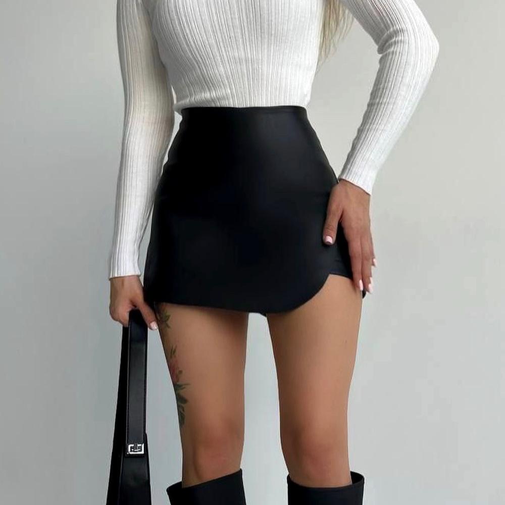 Women's Autumn and Winter High-waisted Hip Half-body Skirt