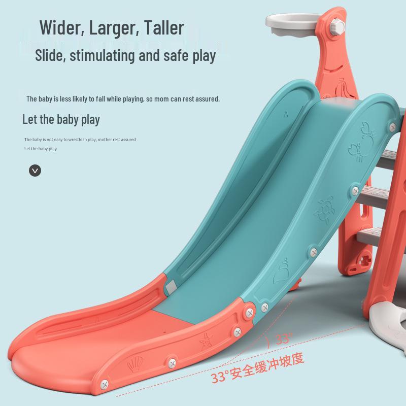 Indoor Children's Climbing Slide & Swing Set for Living or Playroom