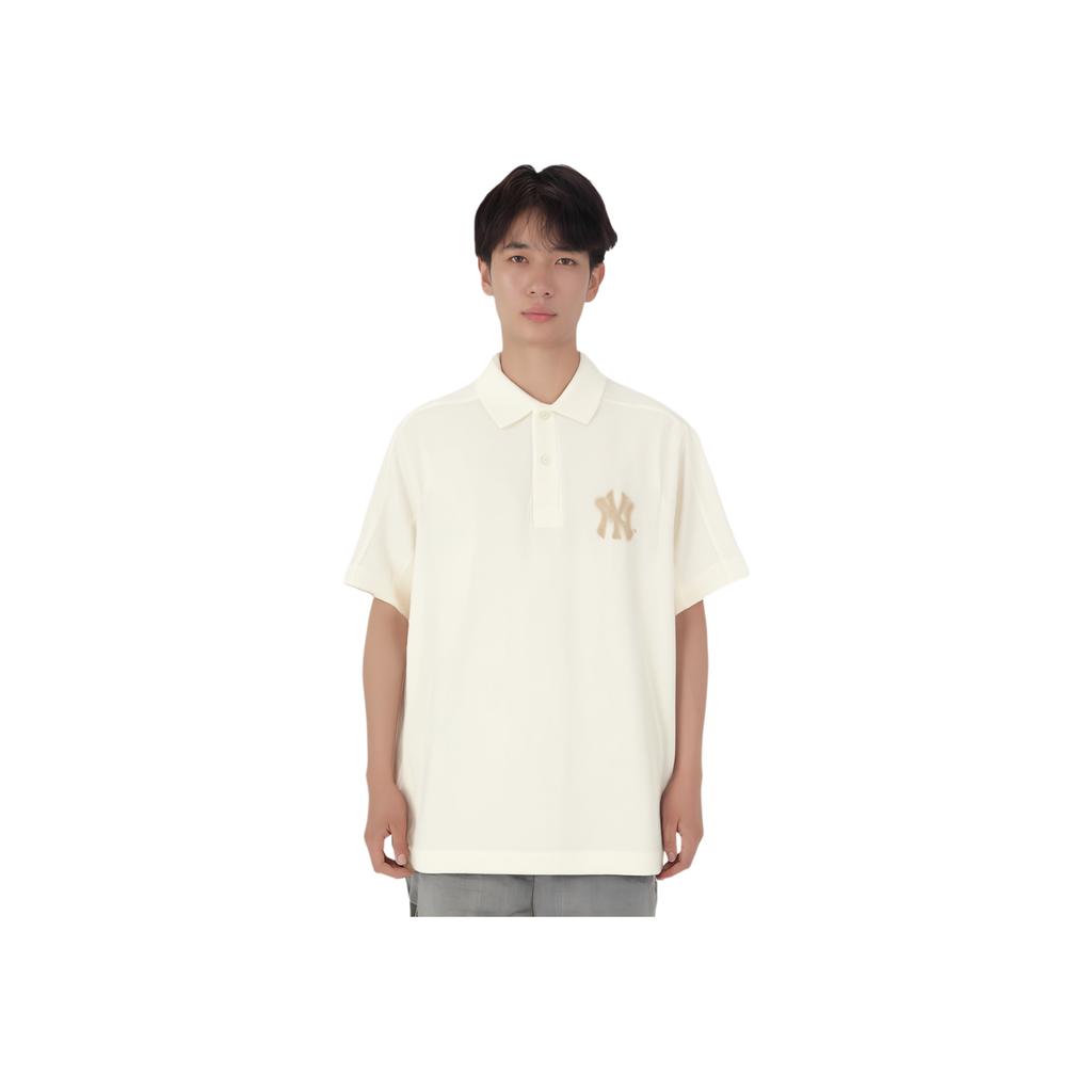 New MLB T Shirts Men's Beige 3APQB0453-50CRD