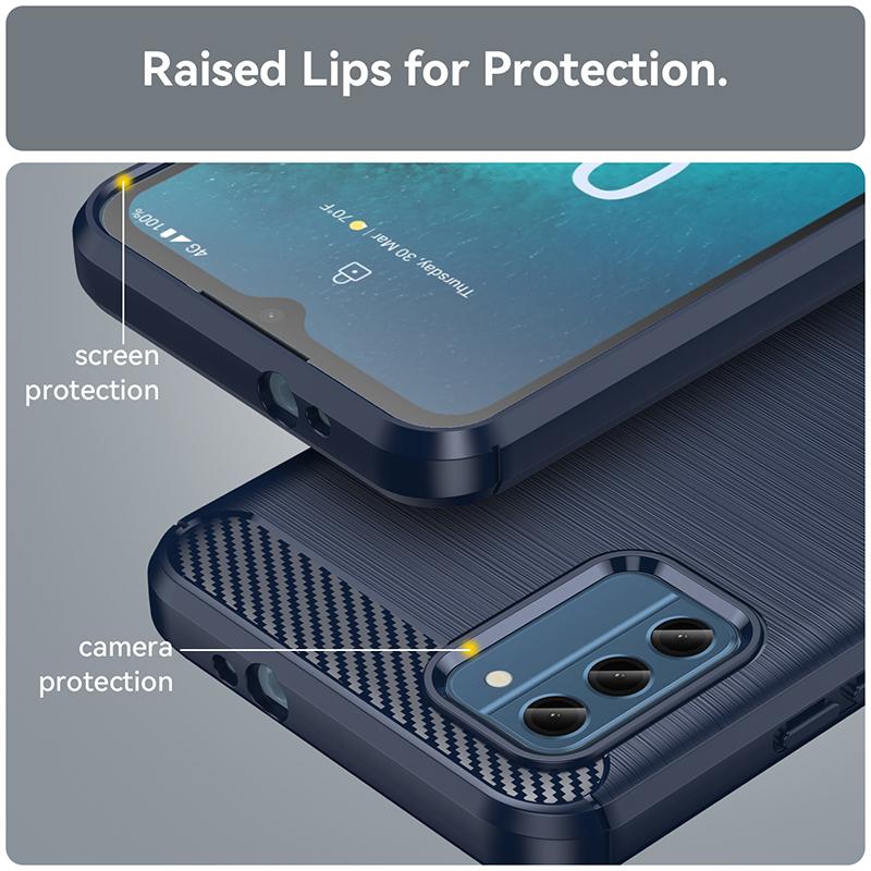 Armor Shockproof Phone Cases For Nokia 1 2 3 4 5 6 7 8 For Nokia 5.4 6.1 7.2 8.1 8V Solid Color Back Cover Soft Protective Shell