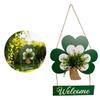 Easy Install Wood Shamrock Sign for . Patrick's Day Door Hanging Decors Perfect for Creating Festival Atmosphere Indoors