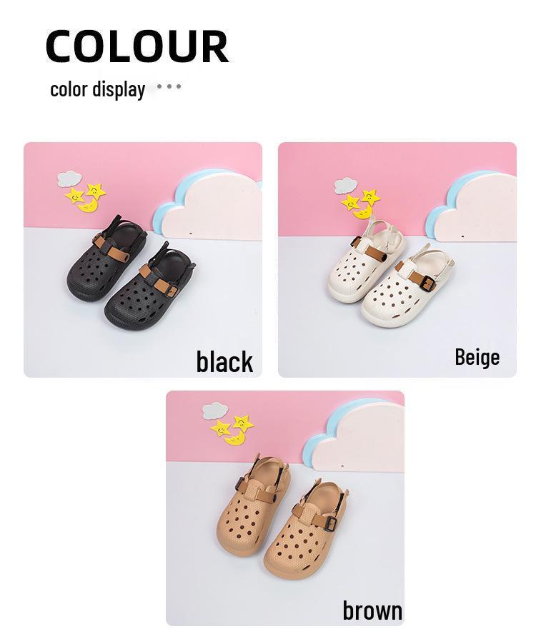 Yeni Yaz Çocuk Birkenstock Sandaletleri: Nefes Alabilir, Kaymaz, Cırt Cırtlı, Anaokulu ve Okul Kıyafetleri İçin Delikli