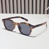 Vintage Men Square Sunglasses Fashion Green Ocean Lens Shades UV400 Eyewear Women Trending Rivets Eyeglasses