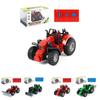 2.4G RC Farm Car 1:64 Scale Die-Casting Farm Tractors With Lights 5-Channel Remote Control Tractor Model Toys For Kids