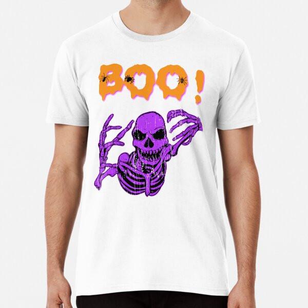 Boo! Creepy Skeleton Halloween Holiday T shiT-Shirt S-5XL Best T-Shirt