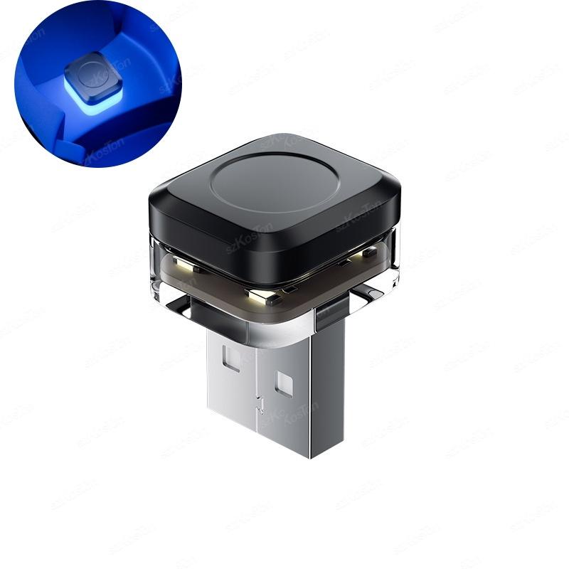 

Car Mini USB LED Atmosphere Lights Car Interior Neon Decorative Lamp Night Lighting Universal Portable Plug and Play синий