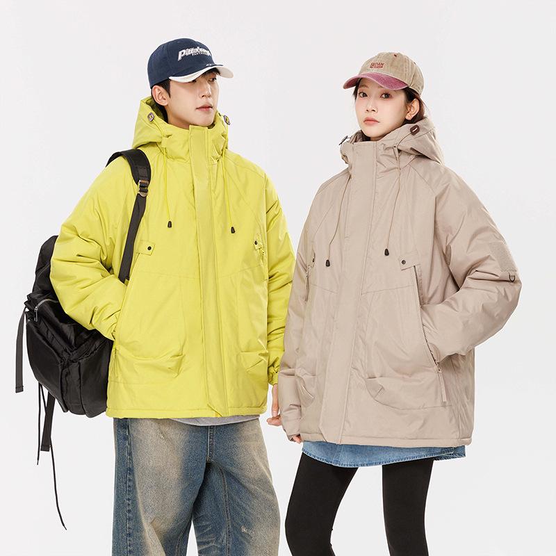 

J90 Graphene Jacket: Trendy Waterproof Windbreaker with Hood for Couples M