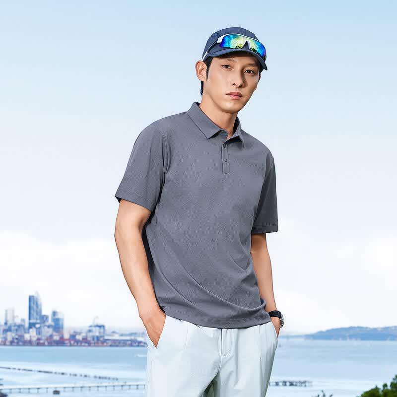 Kolumb Men's Outdoor Cool-Dry Polo T-shirt