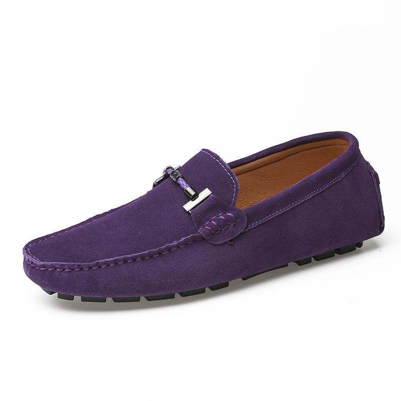 Fashion High Quality Men Summer Shoes Luxury Brand Loafers Men Shoes Casual Suede Slip On Breathable Comfortable Nubuck Moccasins Shoes