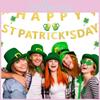 Vibrant St Patrick's Day Banners With Golden Lucky Clover Irish Themed Party Decor