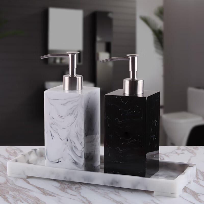 Hotel Style Imitation Marble Lotion/Soap Dispenser Bottle