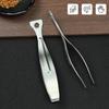 1pc Thick Stainless Steel Kitchen Tweezers, Multi-Purpose Cooking Fish Bone Tweezers, Meat Removal Tools, Fish Bone Removal Tweezers,