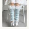 Breathable Cotton Lace Socks for Kids Age 3-13 Years Soft & Comfortable Elastic Leg Warmer with Dot Tulle