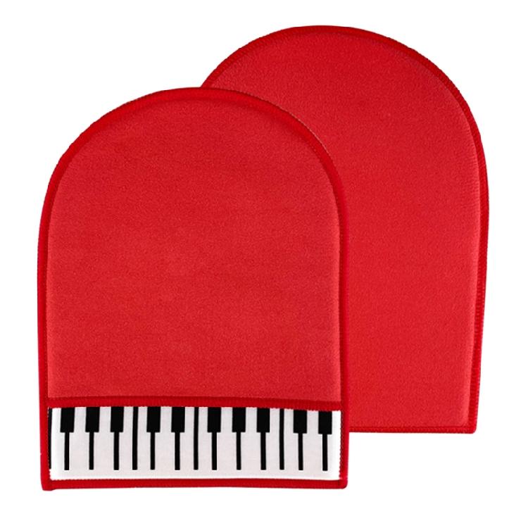 Piano Cleaning Gloves Plush Polishing Cloth Universal Instrument Cleaning Gloves