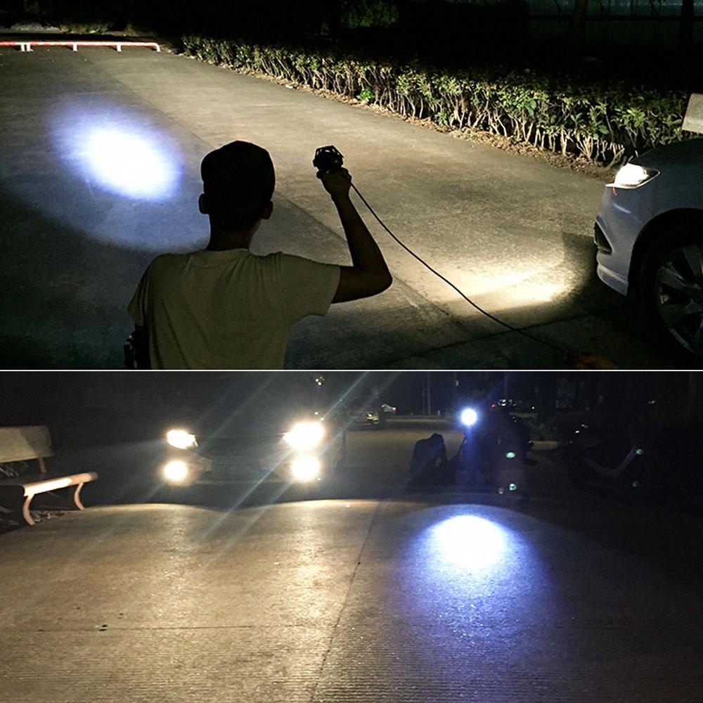 Electric Motorcycle LED Headlight with Laser Cannon and Angel Eye for Scooter Modification (U1-U7 Models)