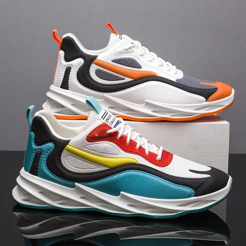 Fashion Spring Autumn 2025 New Men Casual Shoes Fashion Sneakers Men Mesh (Air Mesh) Breathable Soft-soled Men's Running Shoes