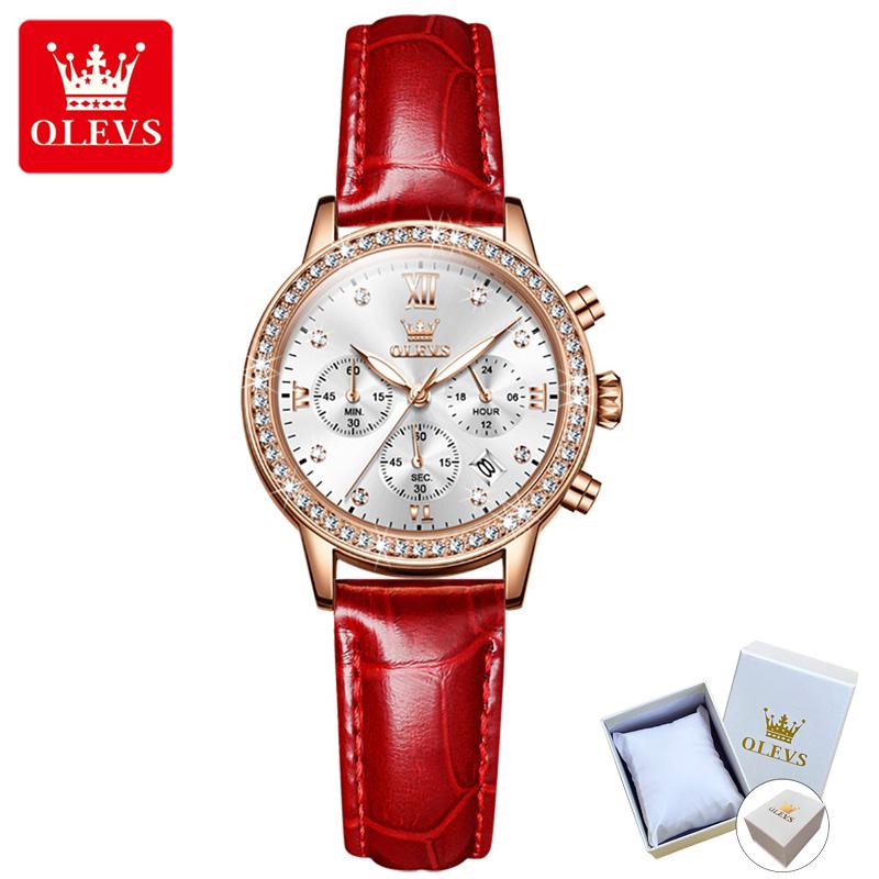 OLEVS Ladies Watch Multi-function Chronograph Quartz Watch Ladies Watch Women's Watch