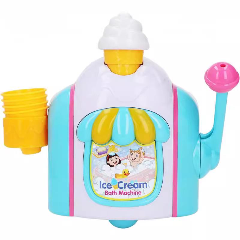 Child Bathroom Ice Cream Machine Bubble Machine Bath Cartoon Manual Bubbles Manufacturing Machine