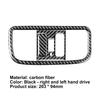 2Pcs Car Carbon Trim Reading Light Panel Fiber Cover Decorative Stickers