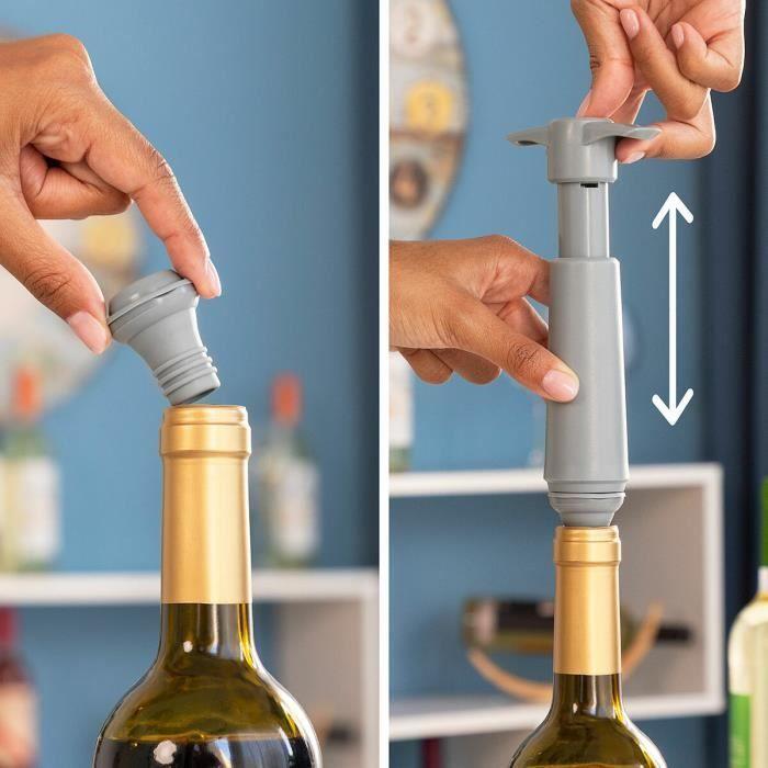 Pompe À Vide Et Bouchons À Vin Winuum InnovaGoods (4 Bouchons)