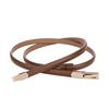 Luxury Ladies Slim Waist Belt Retro Adjustable Length Skinny Belt Spring Buckle Design Dress Belt for Dress Trousers Jeans Pants