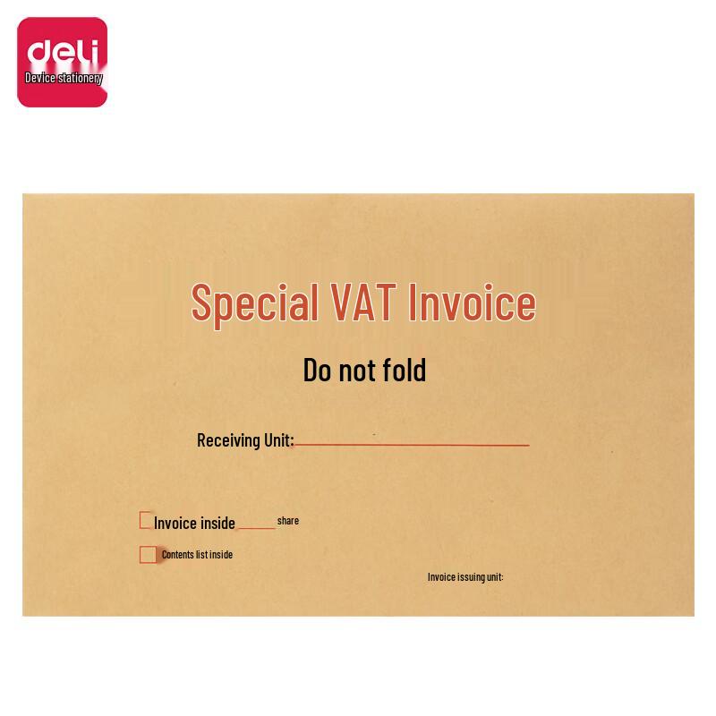 Deli Kraft Paper Invoice and Document Bags