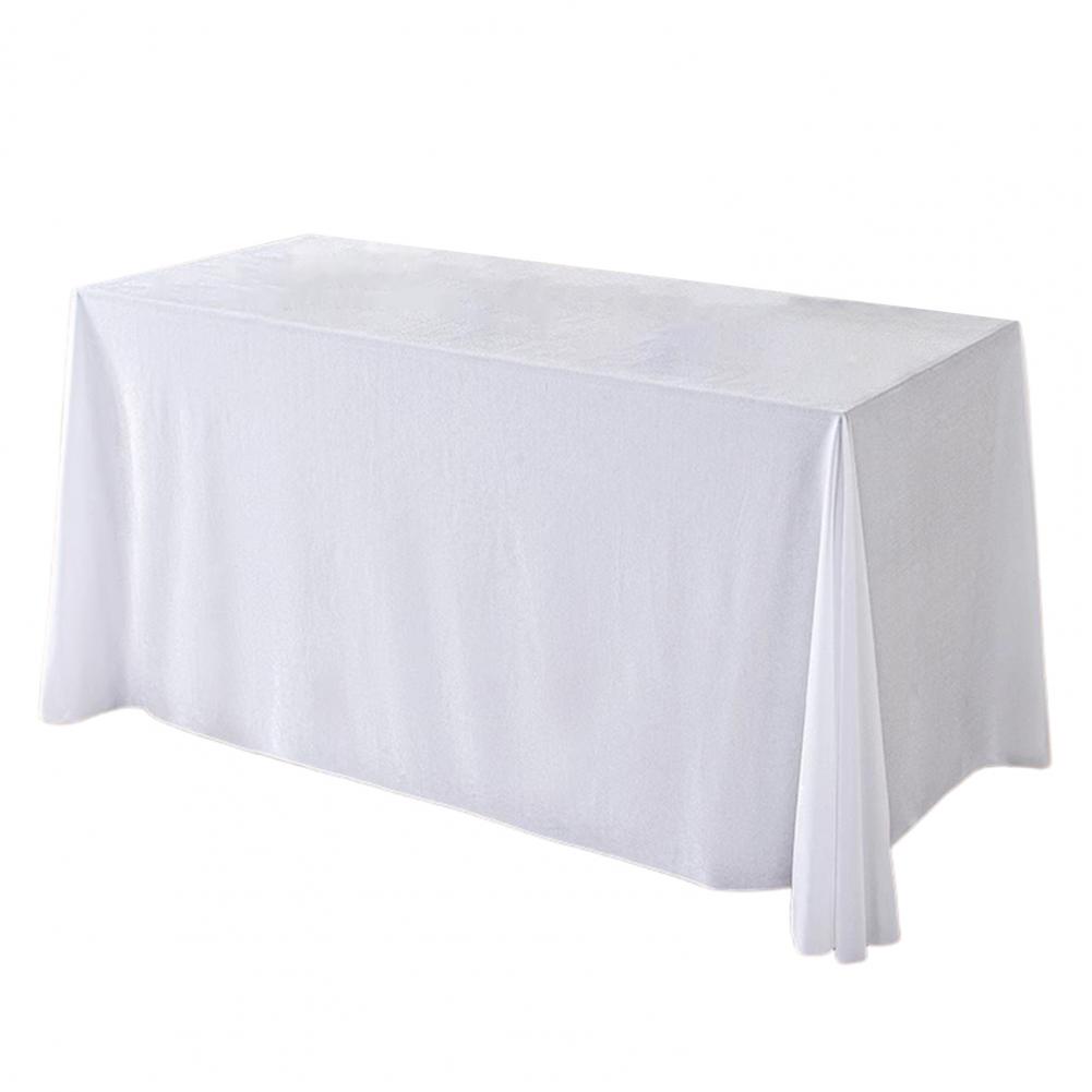 Tablecloth Oblong Shape Pure Color Golden Velvet Table Banquets Party Tablecloth Diner Restaurant Picnic Table Cover