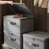 Foldable Storage Box with Cloth Cover, Large Capacity Quilt Storage Box, Underwear Storage Box Clothes Organizer