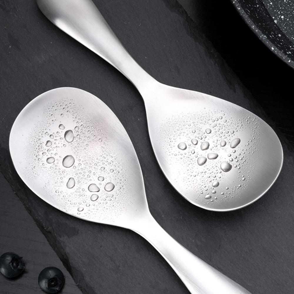 Large Size Rice Paddle Thicken Serving Spoon Kitchen Utensils Stainless Steel Rice Spoon  Household
